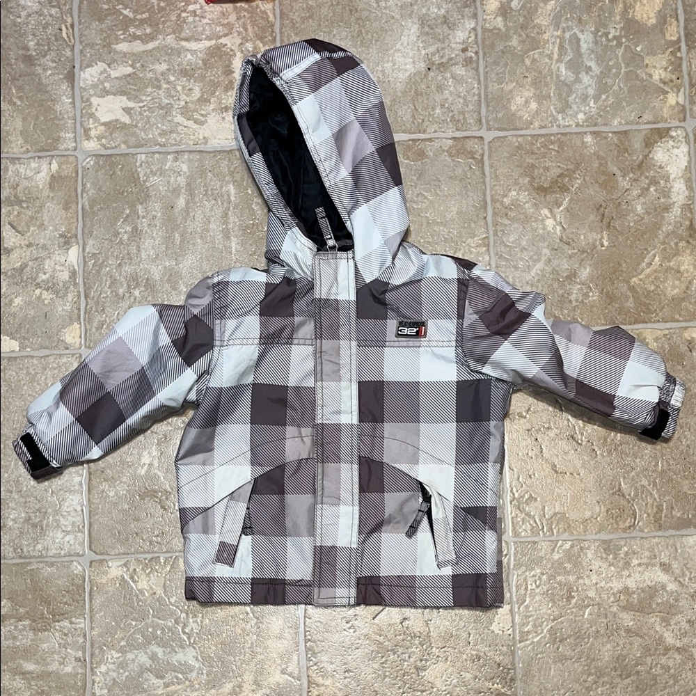 Weatherproof 32 Degrees Plaid Hooded Jacket
